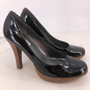 Steve Madden Glam black faux patent leather shoe